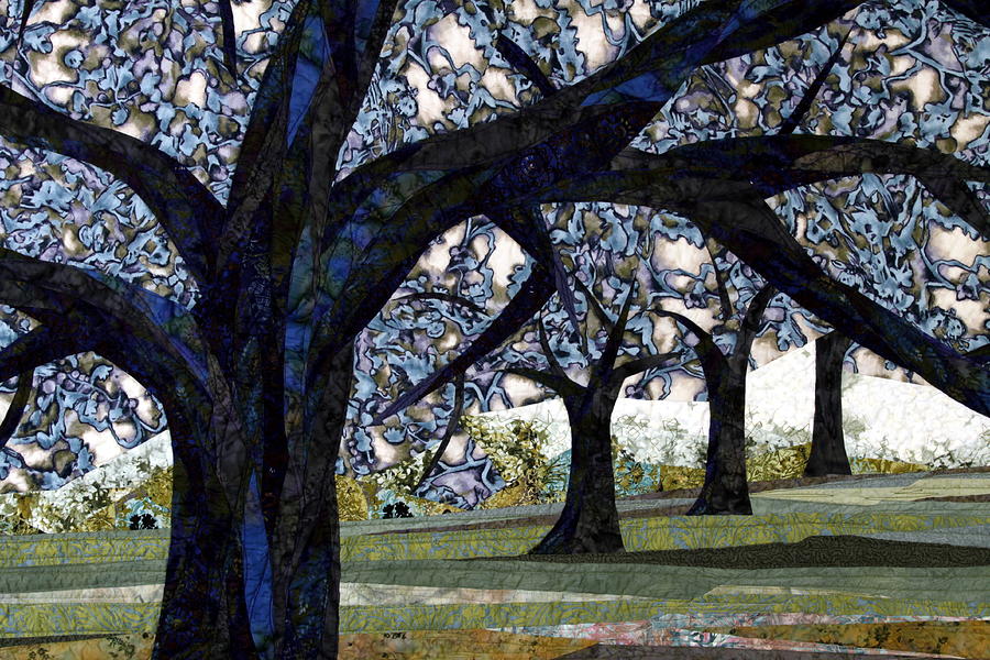 Trees Tapestry - Textile - Oak Veiling by Linda Beach Trees Tapestry - Textile - Oak Veiling by Linda Beach