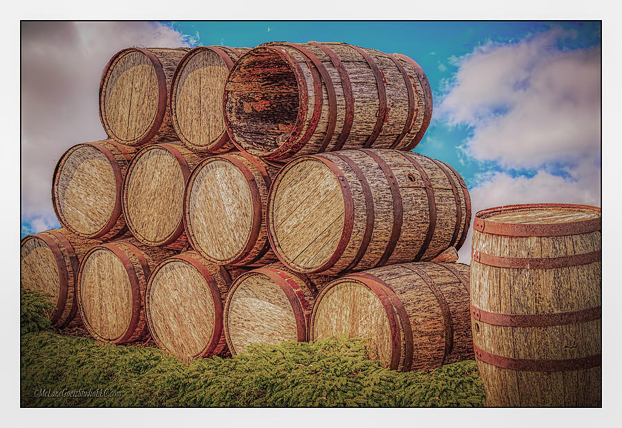 Food And Beverage Photograph - Oak Wine Barrels by LeeAnn McLaneGoetz McLaneGoetzStudioLLCcom