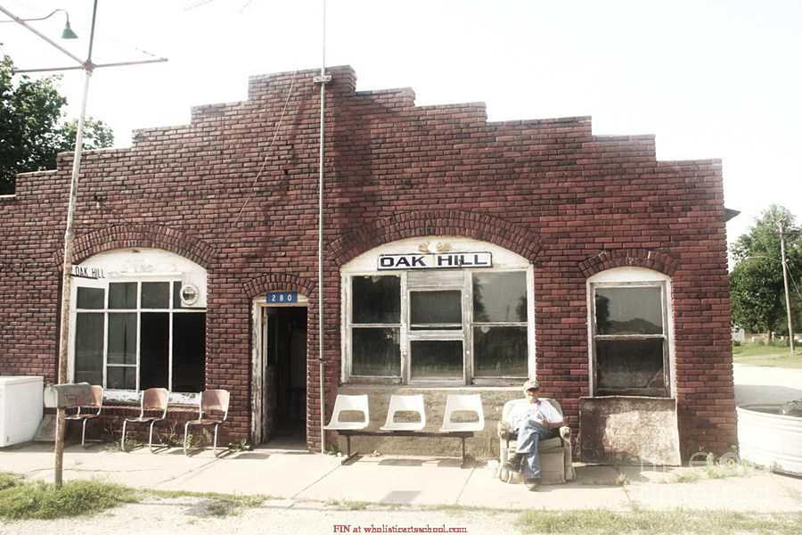 Com Photograph - Oakhill Kansas Downtown by PainterArtist FIN