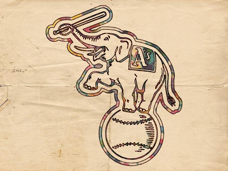 Oakland Athletics Poster Art Painting by Florian Rodarte