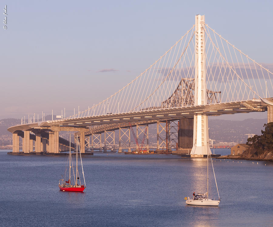 Landscape Photograph - Oakland Bridge by Alexander Fedin