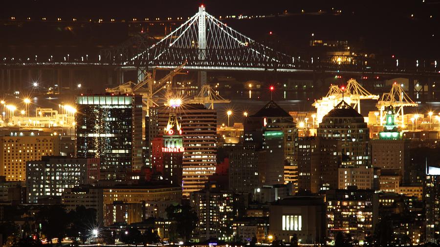 San Francisco Photograph - Oakland California Skyline by Georgia Clare