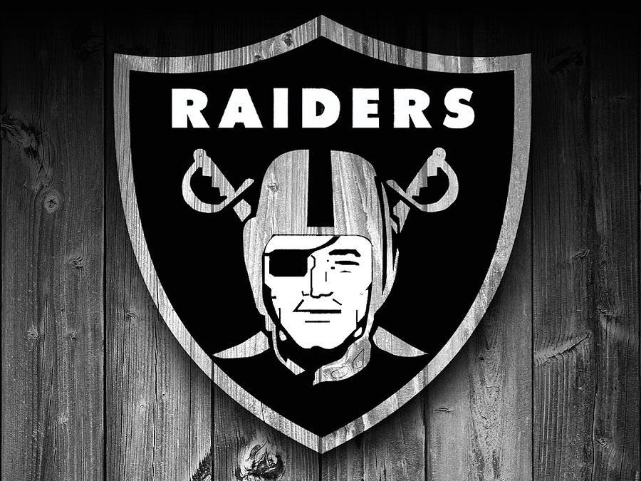 Oakland Raiders Barn Door Digital Art By Dan Sproul