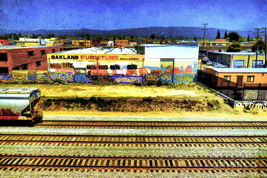 San Francisco Digital Art - Oakland Railroad by Benny Ventura