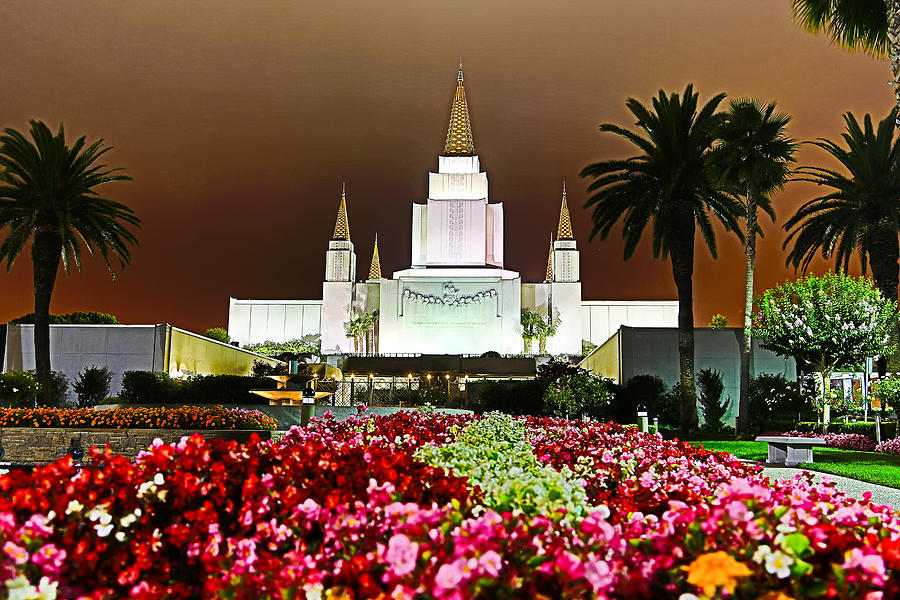 Salt Lake City Photograph - Oakland Temple 1 by Alan Nix
