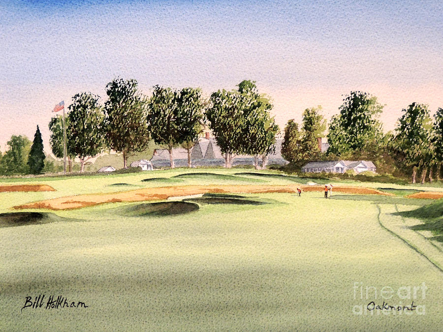 Oakmont Golf Course 14th Painting by Bill Holkham