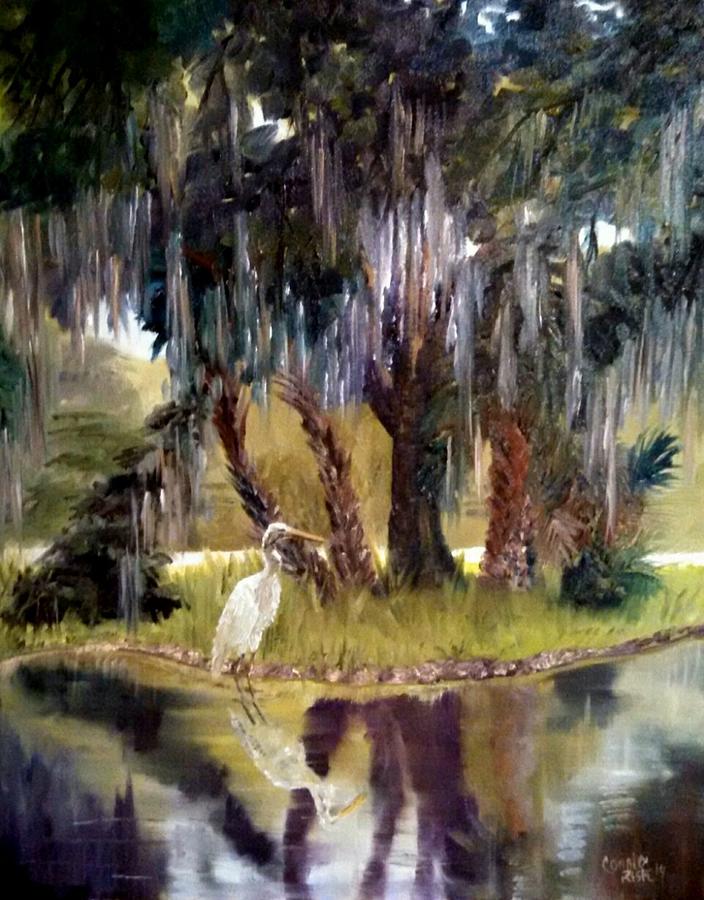 Oasis in the Oaks Painting by Connie Rish