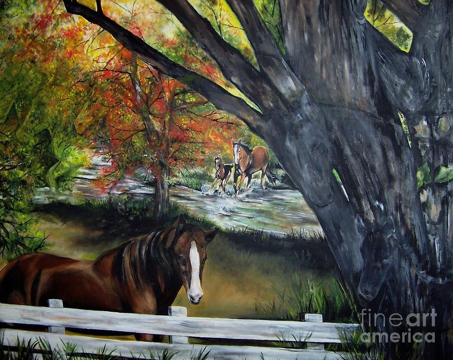 Animal Painting - Oasis by Laneea Tolley
