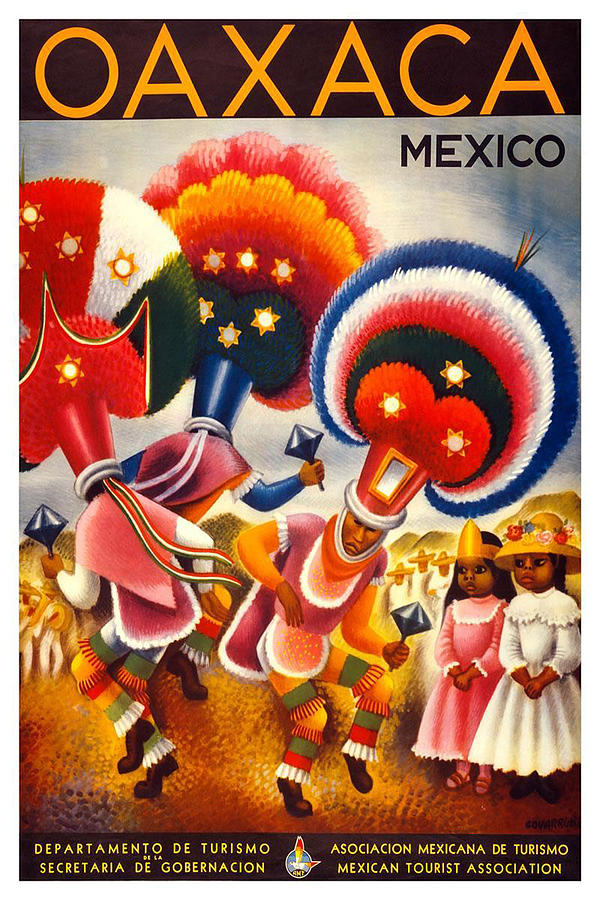 Travel Poster Painting - Oaxaca Mexico by Unknown
