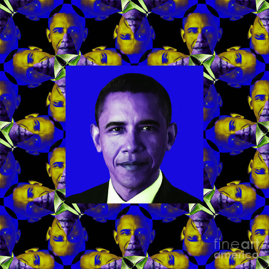 Barack Obama Photograph - Obama Abstract Window 20130202m118 by Wingsdomain Art and Photography