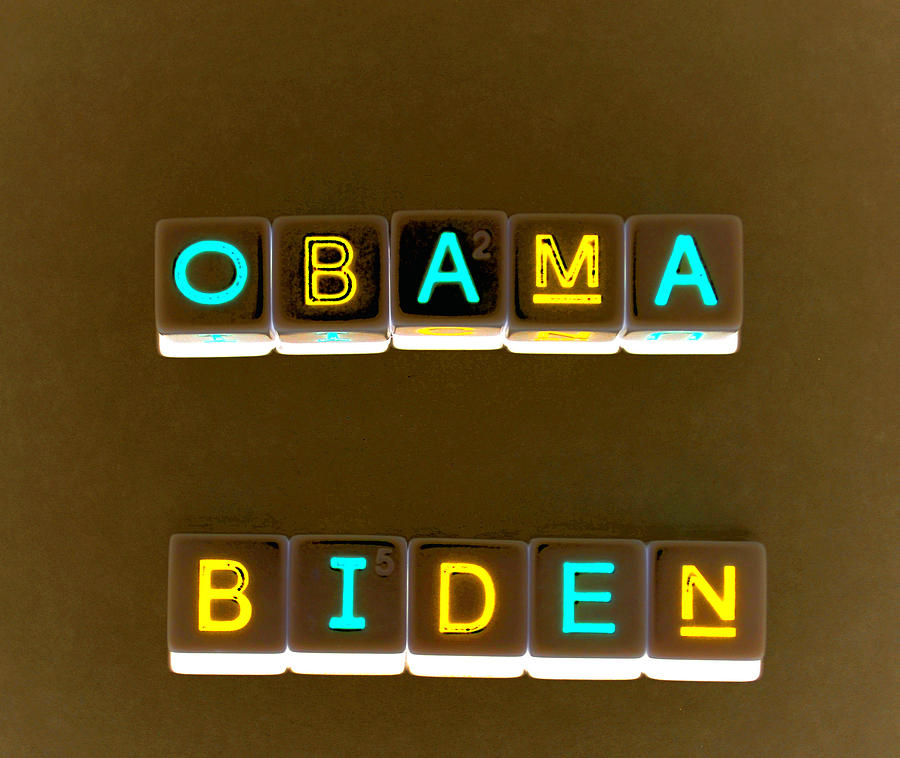 President Photograph - Obama biden words. by Oscar Williams