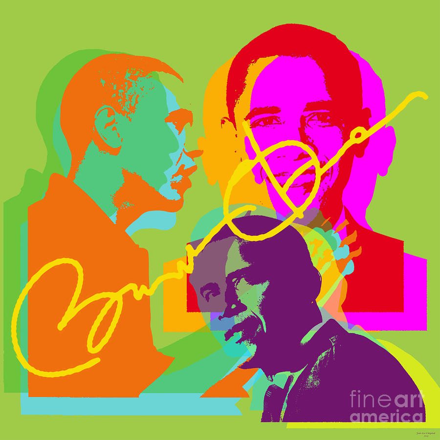 Obama Digital Art by Jean luc Comperat