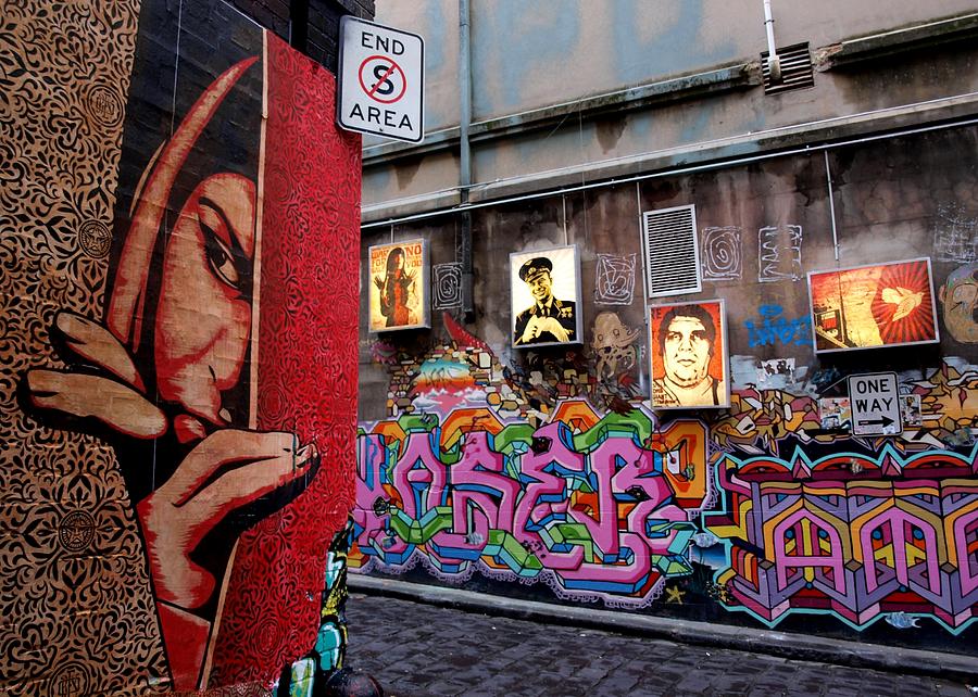 Obey At Hosier Lane Melbourne Photograph by Natalie Paz