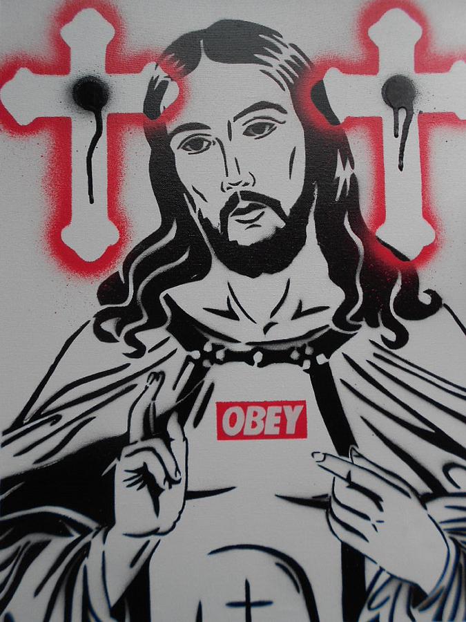 Jesus Christ Painting - Obey Jesus by Leon Keay