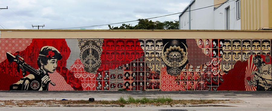 Obey Peace Wall Collage Photograph by Arik Bennado