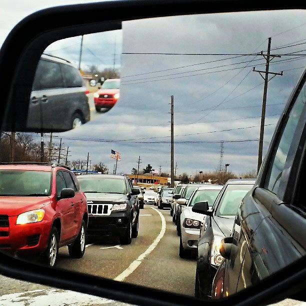 Detroit Photograph - Objects In The Mirror - Detroit by Fotochoice Photography