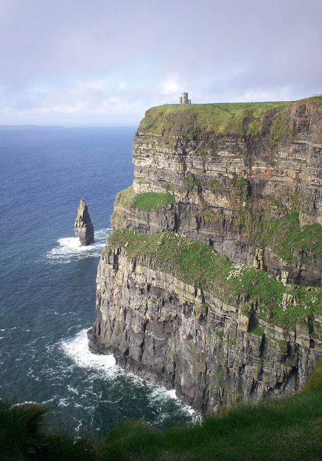 Nature Photograph - Cliffs of Moher - OBriens Tower by Richard Andrews