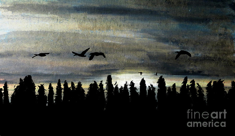 Obscured Horizons Painting by R Kyllo