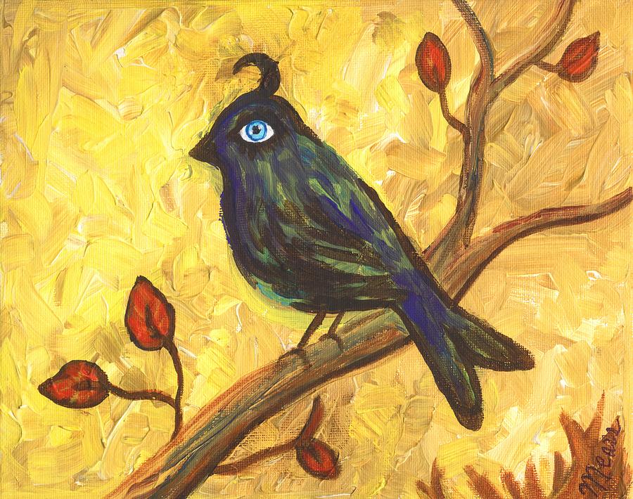 Bird Painting - Observant Bird 101 by Linda Mears
