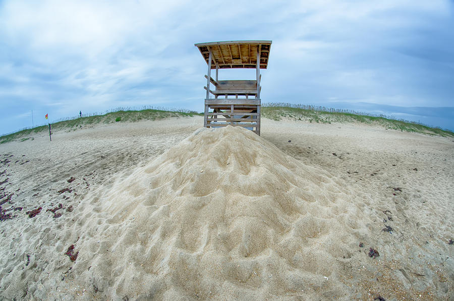 Observation tower on the beach Photograph by Alex Grichenko