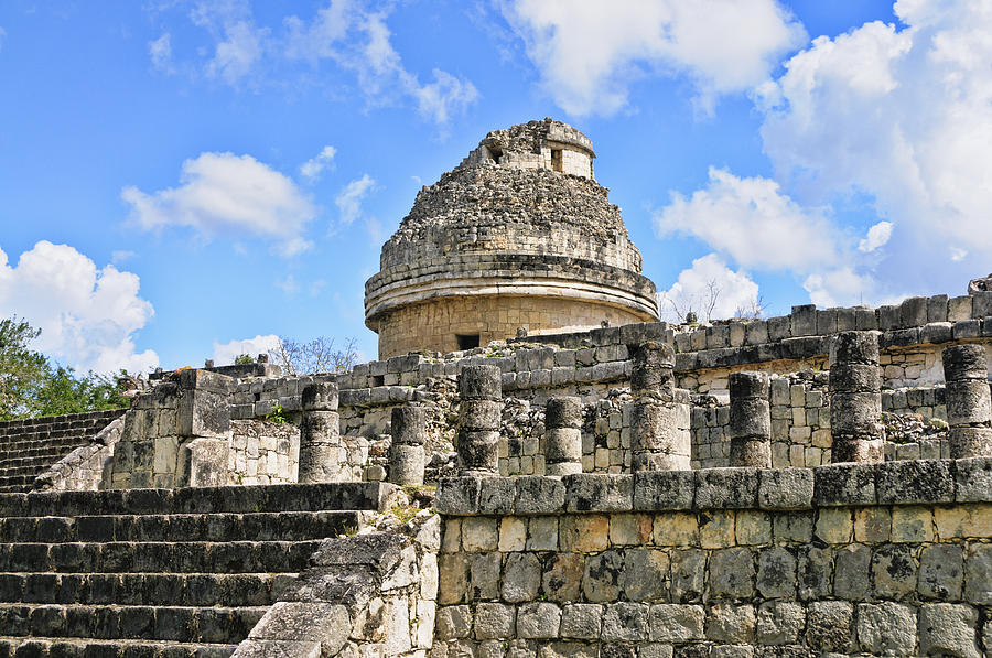Observatory in Chichen Itza Photograph by Betty Eich