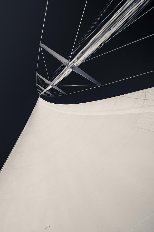 Obsession Sails 4 Black and White Photograph by Scott Campbell