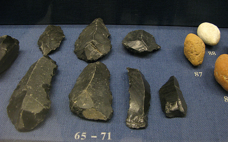 Neolithic Tools Photograph - Obsidian blades by Andonis Katanos Neolithic Tools Photograph - Obsidian blades by Andonis Katanos