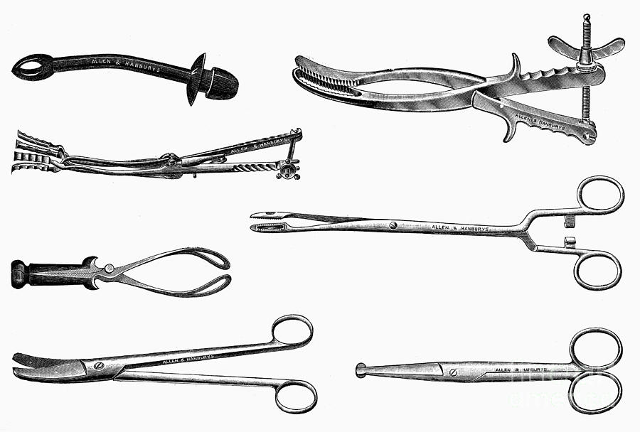 Obstetrical Instruments Photograph by Granger - Fine Art America