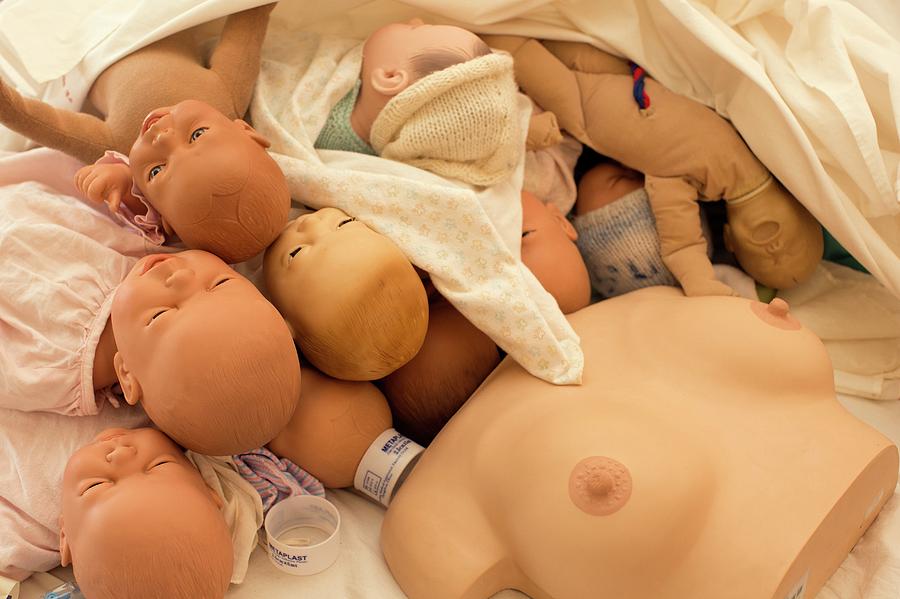 Model Photograph - Obstetrics Training In A Hospital by Mauro Fermariello/science Photo Library