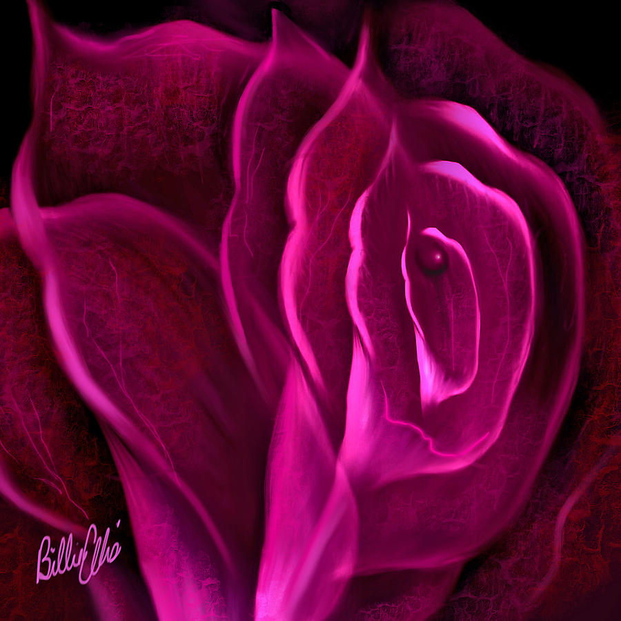 Rose Digital Art - Obvious by Billie Jo Ellis