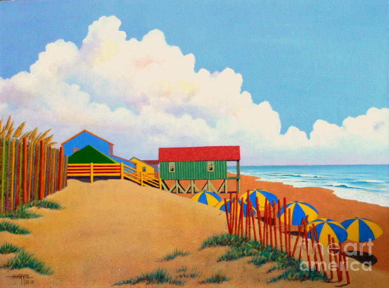 Beach Painting - Obxtra by Hugh Harris