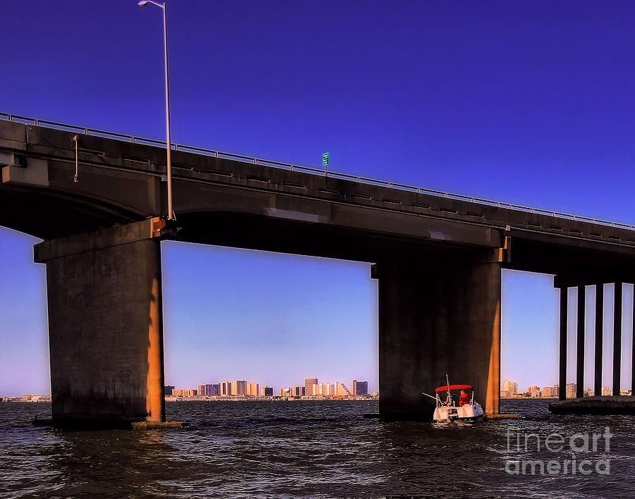 O.C. Bridge n Skyline Photograph by Robert McCubbin