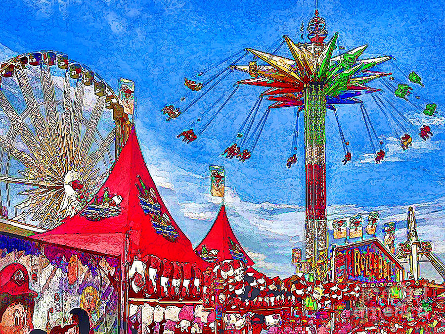 OC Fair Fun Digitized Digital Art by Jennie Breeze