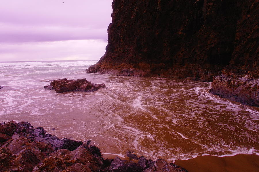 Ocean And Rocks Photograph