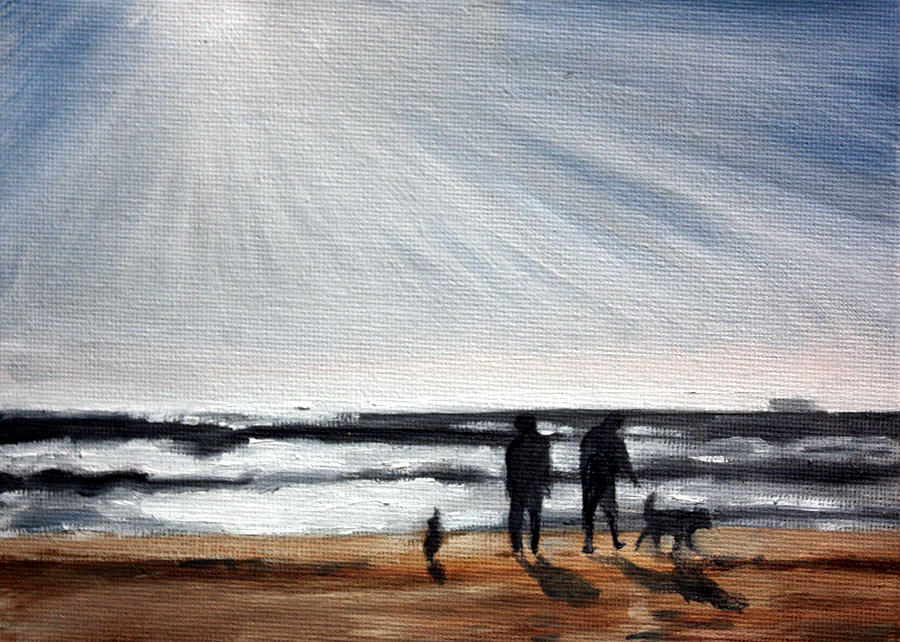 Ocean Beach Painting by Sarah Lynch