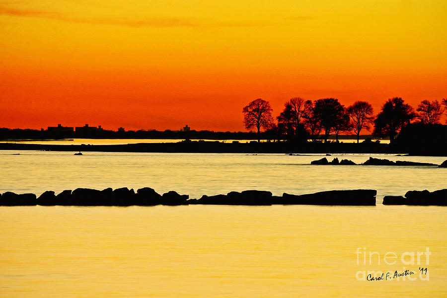 Orange Sunset Photograph by Carol F Austin