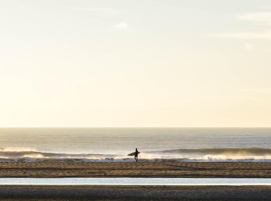 Ocean Beach Surfer Photograph by Maria Perry