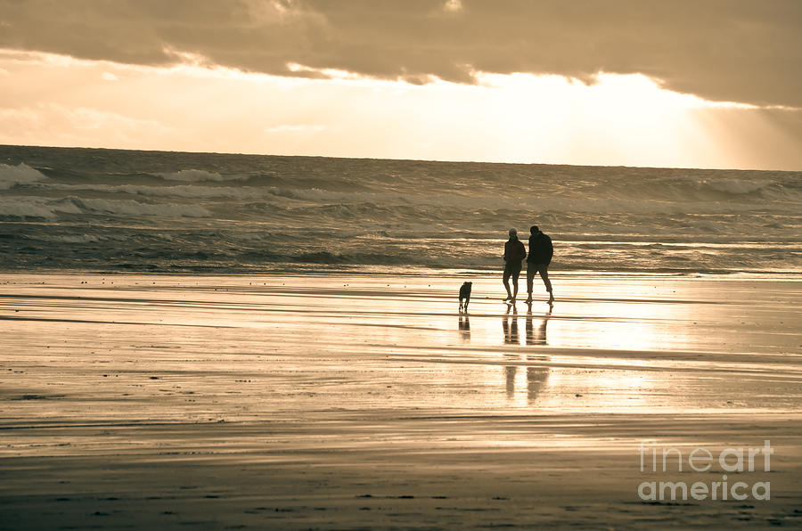 Ocean beach walk Photograph by Yurix Sardinelly
