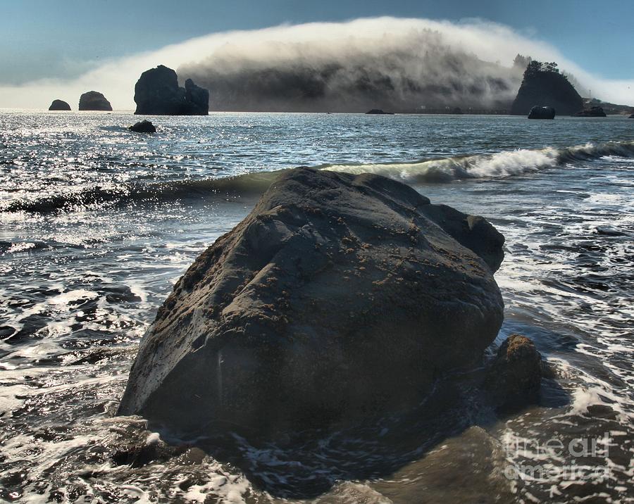 Ocean Boulder Photograph by Adam Jewell