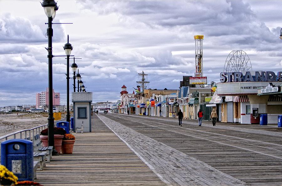 Ocean City Boardwalk Photograph by John Loreaux