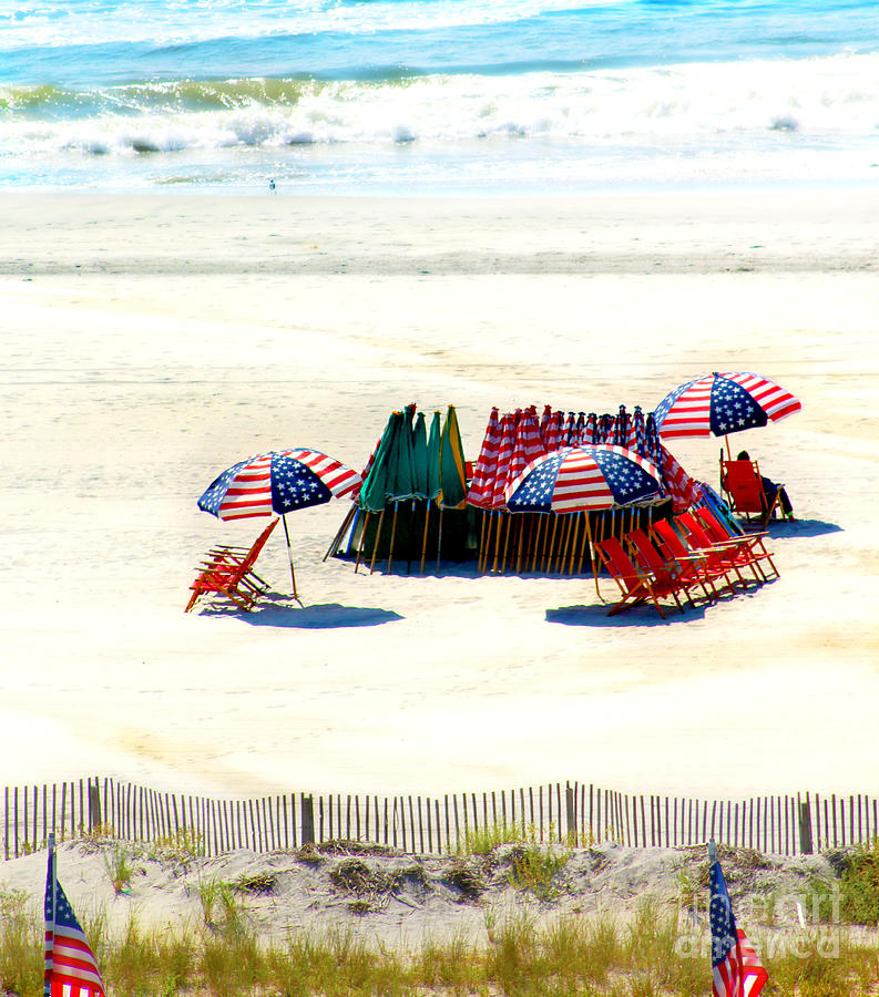Ocean City NJ Stars and Stripes Photograph by Beth Ferris Sale