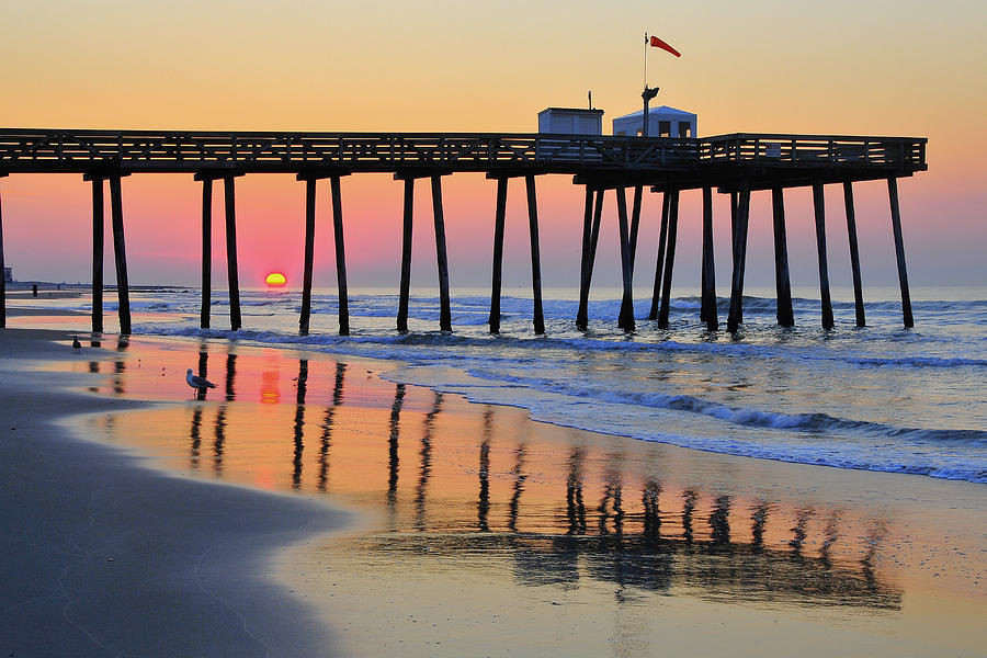 Beach Photograph - Ocean City Sunrise by Dan Myers