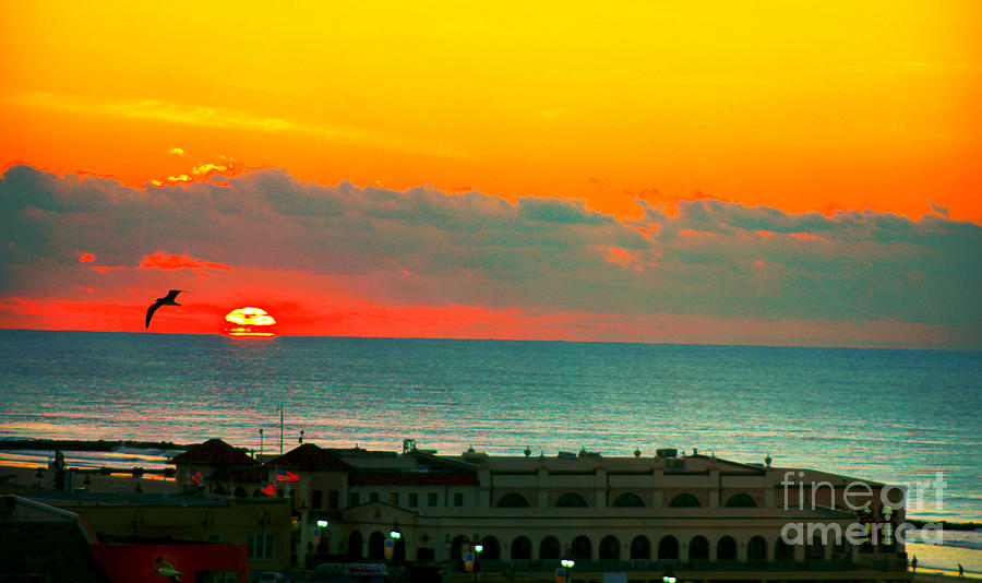 Ocean City Sunrise Over Music Pier Photograph by Beth Ferris Sale