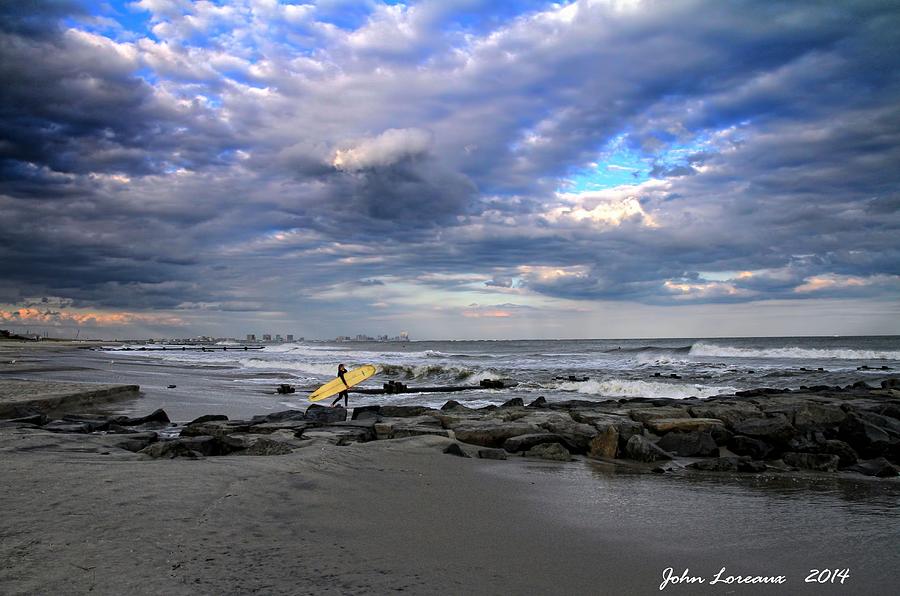 Ocean City Surfing Photograph by John Loreaux
