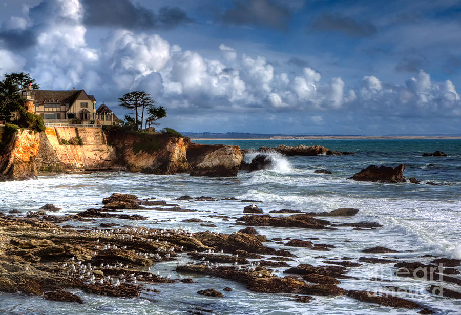 Mansion On The Ocean Cliffs Photograph by Mimi Ditchie