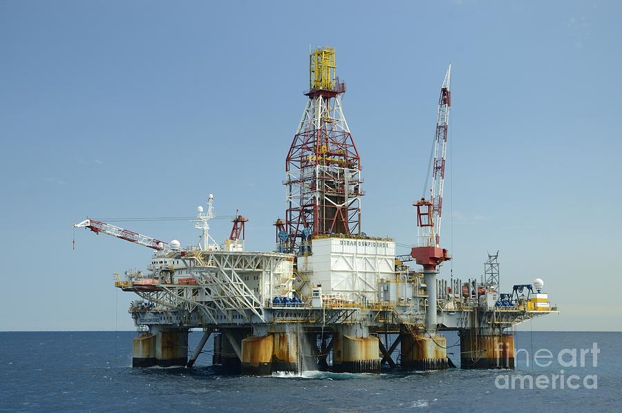 Ocean Confidence Drilling Platform Photograph by Bradford Martin