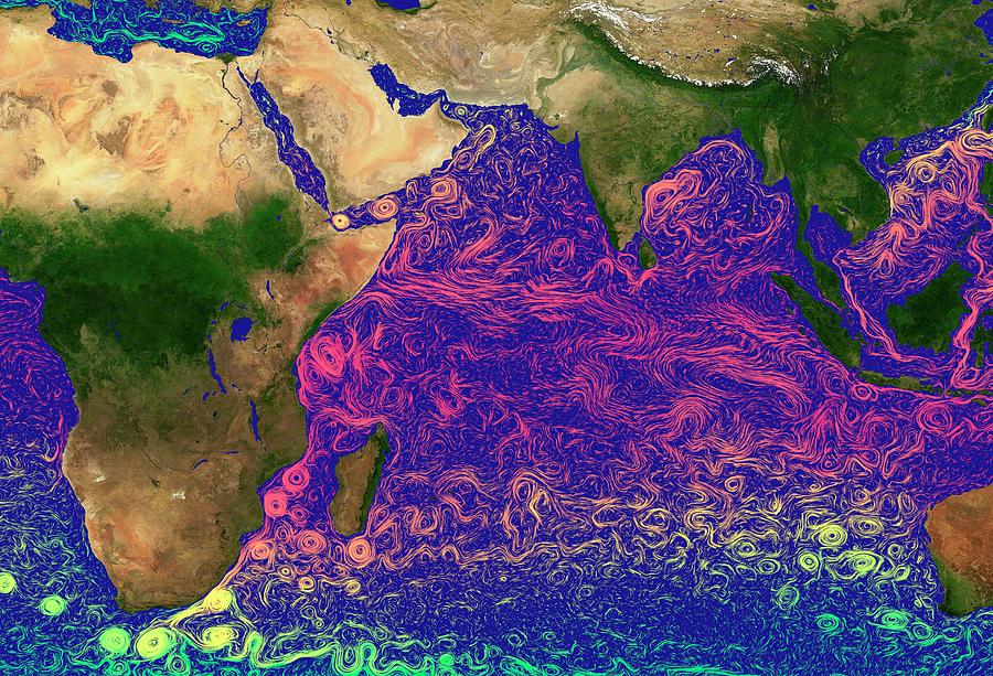 Ocean Currents In The Indian Ocean Photograph by Karsten Schneider/science Photo Library