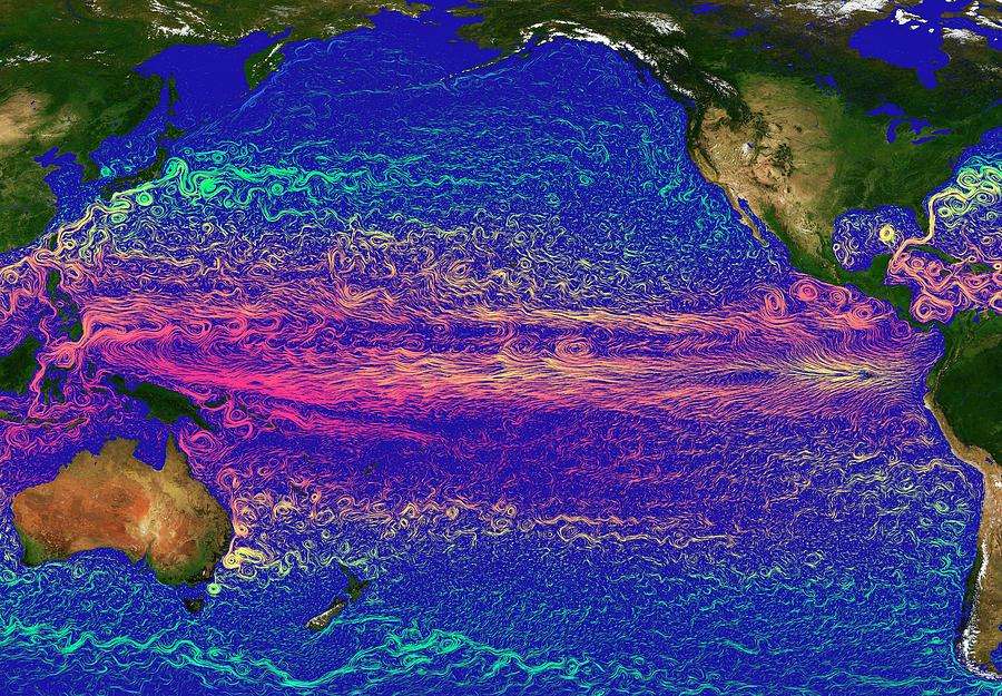 Ocean Currents In The Pacific Ocean Photograph by Karsten Schneider/science Photo Library