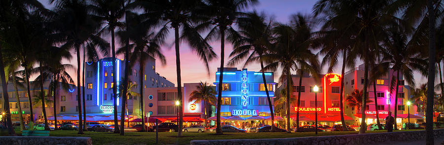 Ocean Drive, Miami, Florida Photograph by Travelpix Ltd