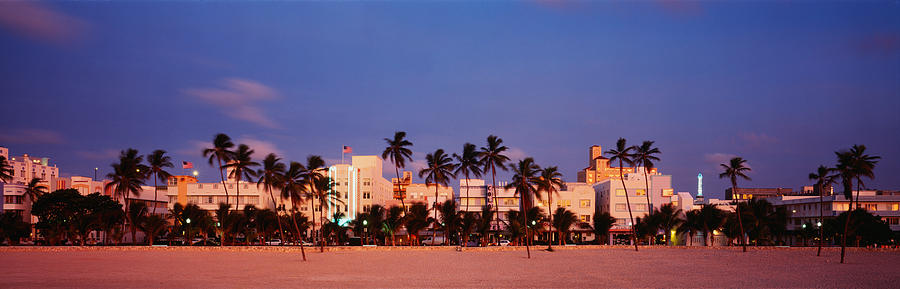 Usa day light summer time miami south beach panorama 4k florida